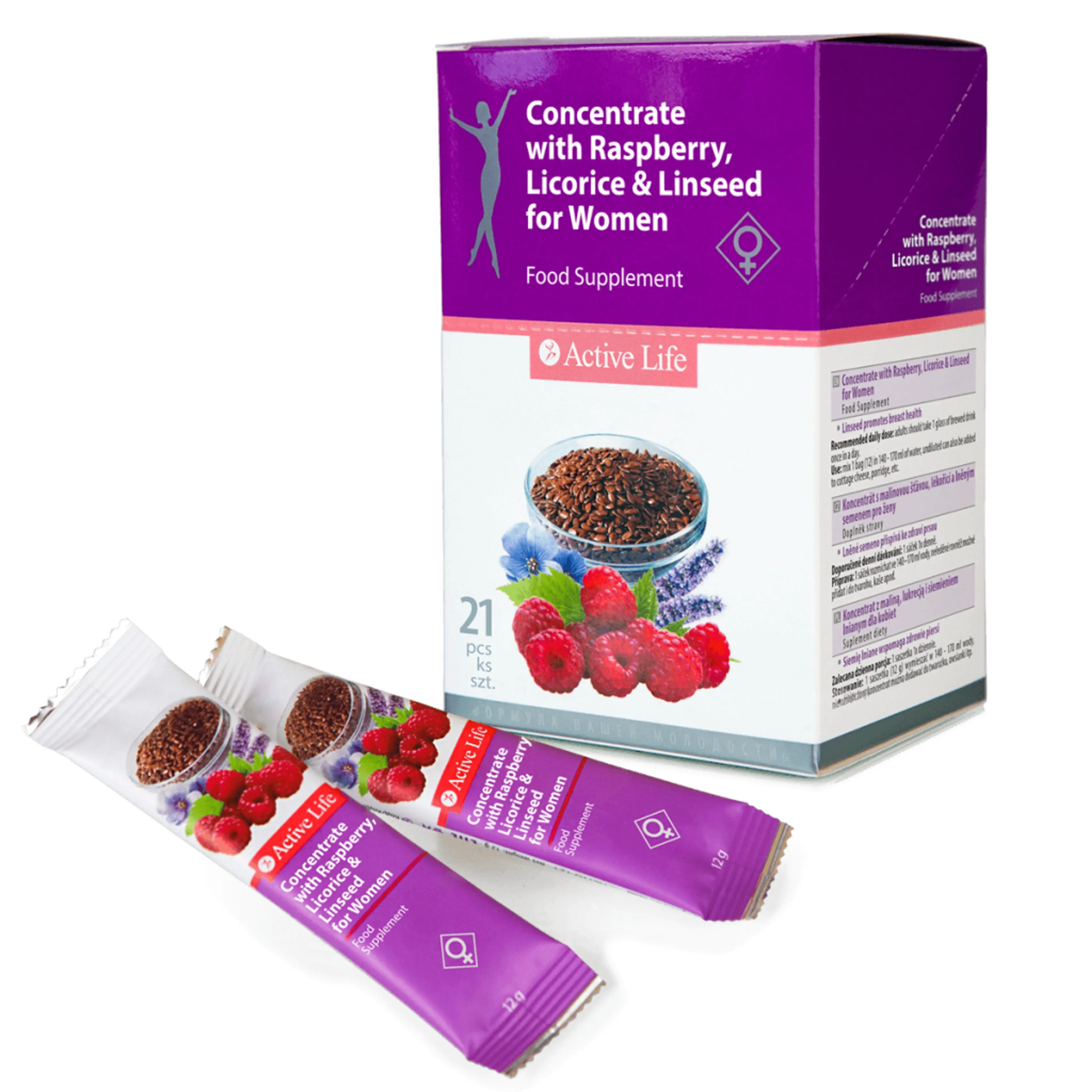 Концентрат за напитка „Фитоизточник за жени”, 21 стика